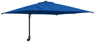 vidaXL Garten-Sonnenschirm Azurblau 248,5 x 247,5 x 160 cm 42003242