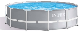 INTEX 'Prism' Frame Pool, Stahlrahmenbecken mit Filter und Leiter, 366x99 cm