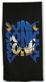 Sonic SEGA Strandtuch Sonic the Hedgehog XL Kinder Badetuch, Mikrofaser, 70x140 cm