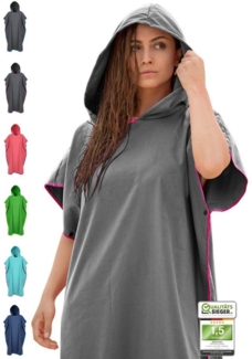 NirvanaShape Handtücher Handtuch-Poncho, Umziehhilfe & Handtuch zugleich Surf-Poncho, Quick-dry Funktion, Ideal auf Reisen zum Surfen, Strand