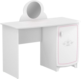 habeig Schreibtisch Kinder Schreibtisch Kindertisch Prinzessin Schminktisch Kindermöbel, abgerundete Ecken