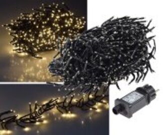 LED Büschel-Lichterkette 6m 600 LEDs IP44 Innen & Außen 10m Zuleitung