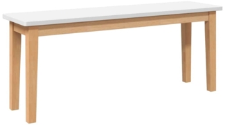 vidaXL Bank 110 cm Massivholz Gummibaum 4102605