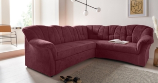 DOMO collection Ecksofa Papenburg B/T/H: 242/190/84 cm L-Form, wahlweise mit Bettfunktion, Langer Schenkel links oder rechts