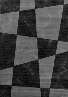 Kurzflor Teppich Bora Läufer - 60x110 cm - Schwarz