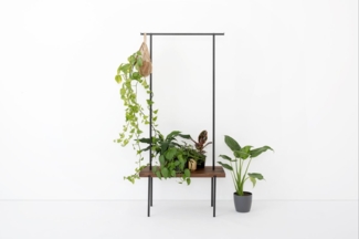 Garderobe Nussbaum 01 M 117 x 40 x 190 schwarz