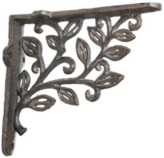 Linoows Wandregalhalter Regalhalter, Regalstütze, Wandregalhalter, Konsole, Packung, Antiker Konsolträger aus Gusseisen