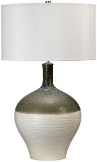 Elstead Lighting Tischleuchte Eden Park, Keramik, Grün / Türkis / Gold, 1 Lampe