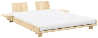 Karup Design Bettgestell Social Bed, Bett mit oder ohne verstellbares Zubehör, ohne Matratze, Bett wahlweise mit oder ohne Rückenlehnen und Ablagen. Ohne Matratze