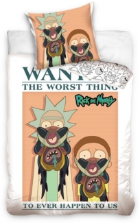Rick and Morty Bettwäsche RAM211001 135x200 cm + 80x80 cm