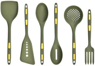 GarveeMore Kochbesteck-Set 6pcs Silikon Löffel Spatel Antikleber Hitzebeständige Geschirrspüler