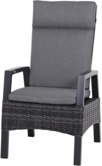Taranto Gartenstuhl grau Gardino®-Geflecht, 109 x 60 x 76 cm