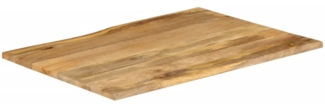 vidaXL Tischplatte mit Baumkante 110x80x2,5 cm Massivholz Mango 370725