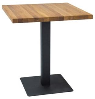 Bistrotisch Bartisch Puro 70x70x76cm Eiche schwarz