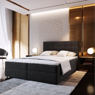 Masseno Boxbett GLOS 160x200 cm mit Bonell Matratze und Topper