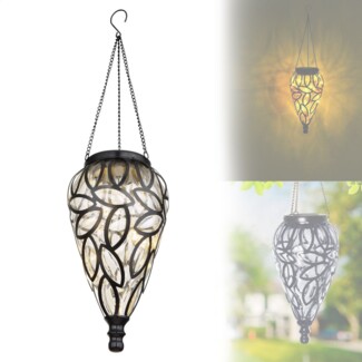 Solarleuchte Garten Tropfen 10cm Solarlampe Außen Leuchte Solar LED mit Pfleg...