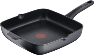 Tefal Bratpfanne Unlimited On viereckig, induktionsgeeignet mit Antihaftversiegelung, Aluminiumguss (1-tlg), Thermo-Signal bei idealer Brattemperatur, für alle Herdarten geeignet