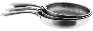 Bratpfannen-Set mit Wabenstruktur - ø26/28/30 cm