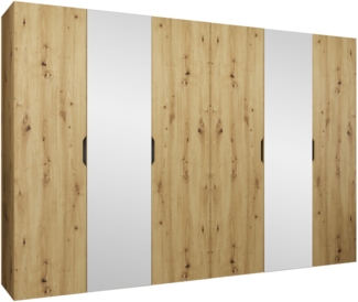 Kleiderschrank Midere 300 mit Frontspiegel (Farbe: Artisan Eiche)
