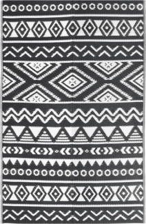 vidaXL Outdoor-Teppich ARAKIL Schwarz 160x230 cm PP 316979
