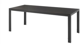 riess-ambiente Gartentisch DESIGNO 205cm anthrazit / schwarz (Einzelartikel, 1-St), wetterfest · Aluminium · Outdoor · Terrasse · bis 8 Personen · Design