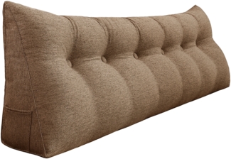 VERCART Keilkissen, Braun, Leinenmischung, 50 x 20 x 180 cm