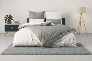 my home Bettwäsche Desner2, Microfaser, 2 teilig, Premium Qualität, sehr weich, uni, ab 135x200 cm