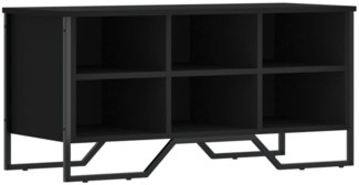vidaXL Schuhregal Schwarz 90x38x45,5 cm Holzwerkstoff 848639