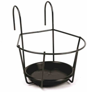 JARDIFER Blumentopfhalter schwarz Ø 16 cm zum Einhängen