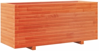 vidaXL Pflanzkübel Wachsbraun 110x40x49,5 cm Massivholz Kiefer 847380