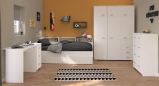 Parisot Kinderzimmer und Jugendzimmer Sleep in weiß Set 4-tlg.