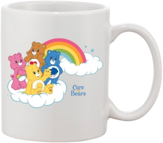 Blondie & Brownie Tasse Glücksbärchis Care Bears Hab-Dich-lieb Bärchis in Schwarz und Weiß, Keramik