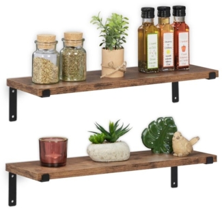 Wandregal industrial im 2er Set