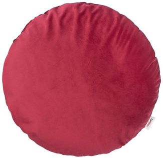 Kissenhülle rund ca. 40 cm Ø karmin-rot beties "Samt&Sonders"