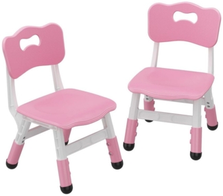 GarveeMore Kindersitzgruppe Kinderstuhl Set von 2, 3 Ebene Höhenverstellbar