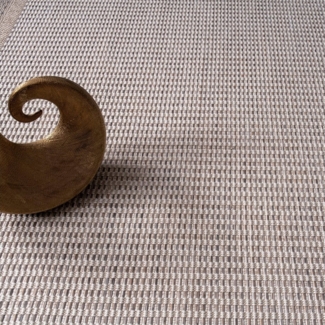 KADIMA DESIGN Teppich Bordüre Wohnzimmer schmutzabweisend Teppich Kurzflor, Rechteckig, Höhe: 4 mm, 100% Polypropylen,200x280, Beige