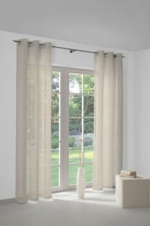 Wirth Vorhang Sunday (1 St), Ösen, halbtransparent, Jacquard, nach Maß