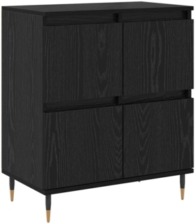 vidaXL Sideboard Schwarz 60 x 35 x 70 cm Holzwerkstoff 879494
