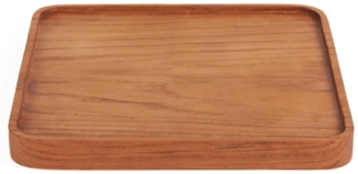 Der Teak Square Teller - Natur - S - Natürlich - 15x15x2cm