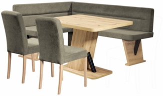 Home affaire Eckbankgruppe Laros Sitzgruppe, Eckbank, Stühle, Tisch, (Set, 4tlg Set), perfekt für Küche, Esszimmer, Wohnzimmer, Bestseller