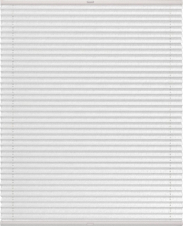 indeko Plissee advanced, Lichtschutz, mit Bohren, verspannt, verschraubt, Crushed-Optik, nach Maß