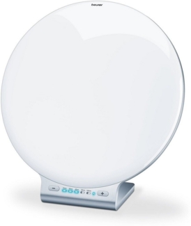 BEURER Tageslichtlampe TL 100 mit 10.000 Lux Lichtstärke bei 10 cm Abstand, Dimmfunktion, LED fest integriert, Farbwechsler, Stimmungslicht mit Farbwechselfunktion, Timer, Dimmer, Medizinprodukt