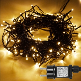 Qualra Lichterkette 200/250/500LED Lichterkette Weihnachtsbaum Außen Strom Weihnachtsdeko, 20/50/100m Timer 8 Modi Wasserdicht für Weihnachten Garten Party