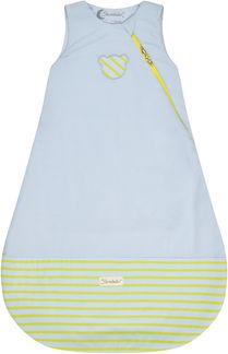 Sterntaler Schlafsack Familie Bär mit Jersey-Oberstoff, Hydrocool Futter, leichter Wattierung und praktischem Zwei-Wege-Reißverschluss in eisblau, 1,50 TOG, Größe 70