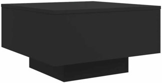 Couchtisch, Sofatisch Schwarz 55 x 55 x 31 cm Holzwerkstoff