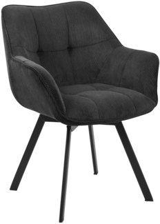 CLP Esszimmerstuhl Jordi Cord,schwarz