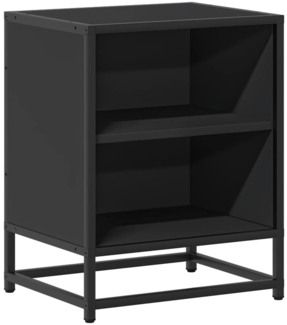 vidaXL Nachttisch Schwarz 40x31x50 cm Holzwerkstoff und Metall 848699