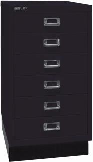 Bisley MultiDrawer™, 29er Serie mit Sockel, DIN A3, 6 Schubladen, Farbe schwarz