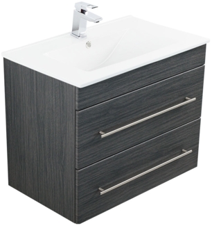 Badmöbel Casa Infinity 750 SoftClose anthrazit gemasert : Anthrazit gemasert