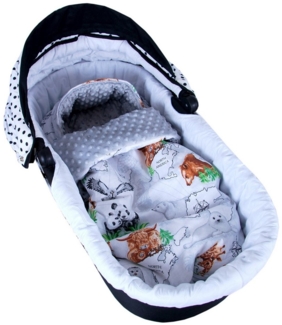 BabyLux Fußsack Sommerfußsack 90cm für Babyschale, Kinderwagen & Buggy Frühling Herbst